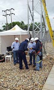 Trabajadores fibra optica